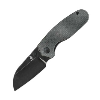 Kizer V3593SC2 Towser S Black vreckový nôž 7,2 cm, Black Stonewash, čierna, Micarta