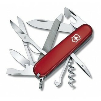 Victorinox 1.3743 SwissArmy Mountaineer multifunkčný nôž 91 mm, červená, 18 funkcií
