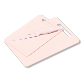 KESPER Prkénka s nožem sada 3ks růžová