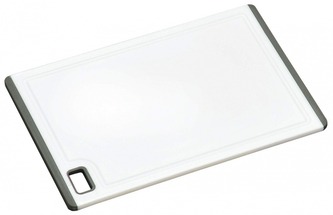 KESPER Prkénko plastové bílé, protiskluzová guma 36x25 cm