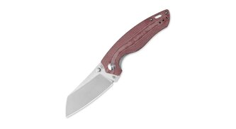 Kizer V4593C2 Towser K Red Micarta vreckový nôž 8,6 cm, červená, Micarta