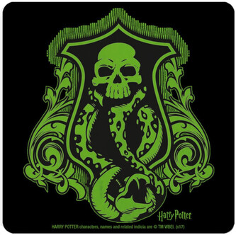 Tácek pod sklenici Harry Potter: Death Eater Logo (10 x 10 cm)
