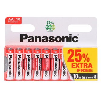 DOCHTMANN Baterie Panasonic AA 10ks, R06