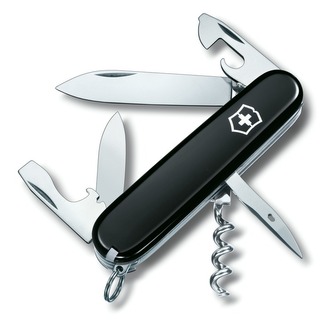 Victorinox 1.3603.3 Spartan Black multifunkčný nôž 91 mm, čierny, 12 funkcií
