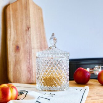 Cukřenka | FERRAN | sklo | 8x14 cm | 800080 Homla