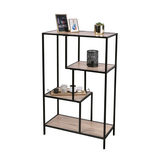 DOCHTMANN Knihovna Colorado, regál policový, dekor dub, 4 police, kov, 69x33x114cm