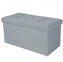 DOCHTMANN, Taburet s úložným prostorem, světle šedý, 76x38x38cm