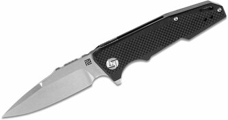 Artisan 1706PS-BKF Predator Black vreckový nôž 7 cm, Stonewash, čierna, G10