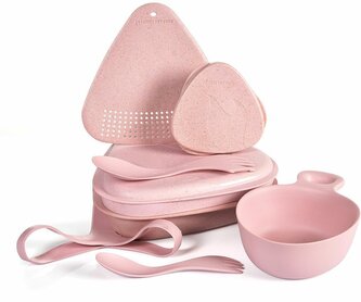 Light My Fire 2418410110 Outdoor MealKit 8-dielna súprava riadu do prírody, ružová