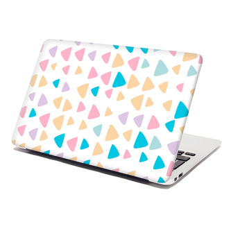Samolepka na notebook Barevné trojúhelníčky: 38x26 cm