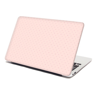 Samolepka na notebook Růžové křížky na světle růžové: 29x20 cm