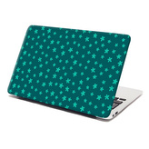 Samolepka na notebook Zelené hvězdy: 38x26 cm
