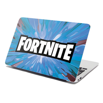 Samolepka na notebook FORTNITE modrá: 38x26 cm