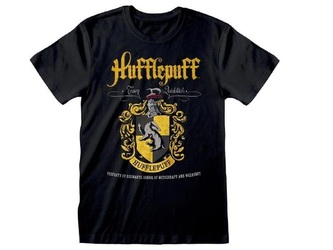 Tričko pánské, Hufflepuff/Mrzimor černé, Harry Potter Velikost: M