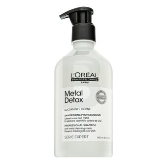 L´Oréal Professionnel Série Expert Metal Detox Professional Shampoo Anti-metal Cleasing Cream čisticí šampon pro lesk a ochranu barvených vlasů 500 ml