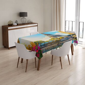 Ubrus Paříž Eifellova věž Flowers: 130x130 cm