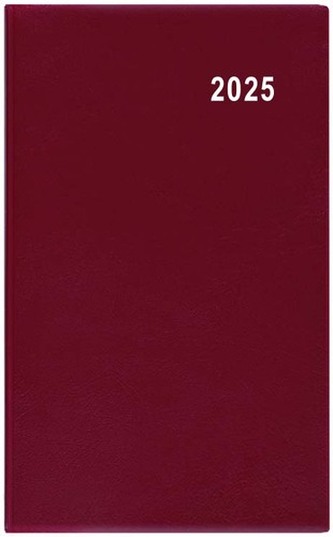 Diář 2025 Diana PVC bordó kapesní