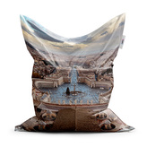 Sedací vak Classic Řím Vatikán Svatopetrské náměstí: 150x100 cm