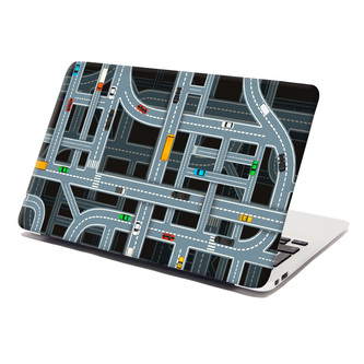 Samolepka na notebook Dětská autodráha: 38x26 cm