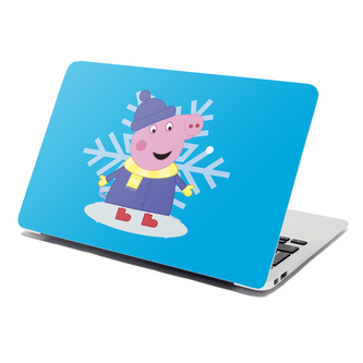 Samolepka na notebook Prasátko Pepina Vločka: 29x20 cm