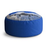 Taburet Circle Letadlo při přistání: 38x48 cm