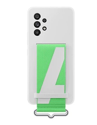 EF-GA536TWE Samsung Silikonový Kryt vč Popruhu pro Galaxy A53 5G White (Pošk. Balení)