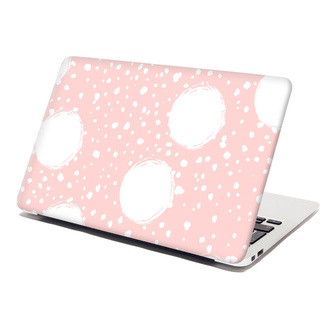 Samolepka na notebook Bílé fleky: 38x26 cm