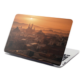 Samolepka na notebook Barcelona Night Skyline: 38x26 cm
