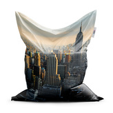 Sedací vak Classic New York Skyline: 150x100 cm