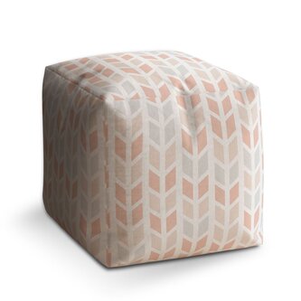 Taburet Cube Světlé kosodélníky: 40x40x40 cm