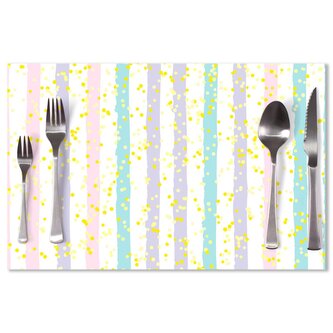Prostírání Pruhy a tečky štětcem: 40x30cm