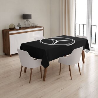 Ubrus Logo 2 Černá: 130x130 cm