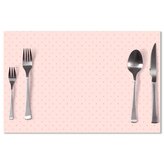 Prostírání Růžové křížky na světle růžové: 40x30cm