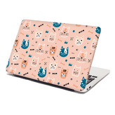 Samolepka na notebook Barevné kočičky: 38x26 cm