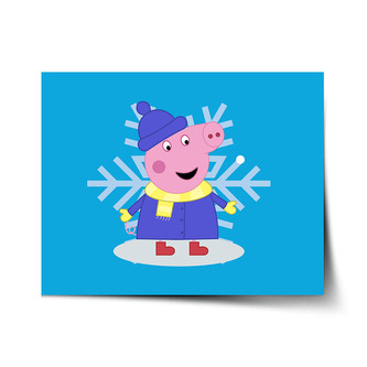 Plakát Prasátko Pepina Vločka: 90x60 cm