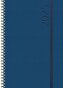 Buchkalender Wochentimer Spirale dunkelblau 2025