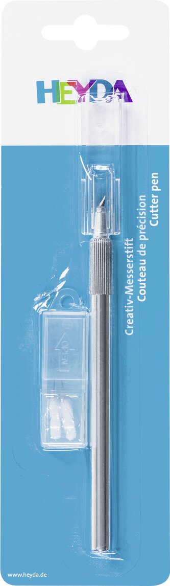 Skalpel, řezací nůž otočný o 360°- délka 14,5 cm, průměr 8 mm, velmi lehký, snadná manipulace