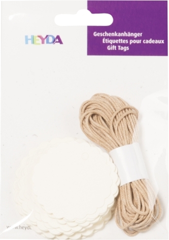 Jmenovky set 30ks krémové - 3 velikosti po 10 kusech průměr: 4,4cm, 5cm a 5,8cm