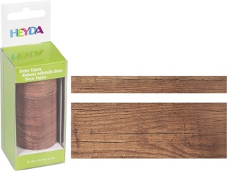 Páska lepicí papírová 2ks - dřevo: 1,5cm x 5m, 4,5cm x 5m