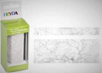 Páska lepicí papírová 2ks - mramor: 1,5cm x 5m, 4,5cm x 5m