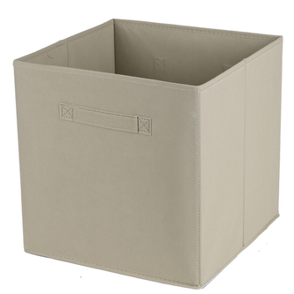 DOCHTMANN Box do kallaxu, úložný box textilní, béžový 31x31x31cm