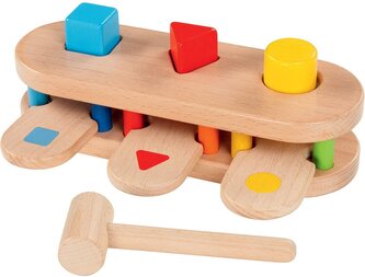 GOKI Dřevěná zatloukačka a třídění tvarů