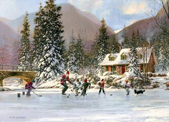 COBBLE HILL Rodinné puzzle Další gól vyhrává! 350 dílků