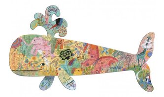 DJECO Obrysové puzzle Velryba 150 dílků