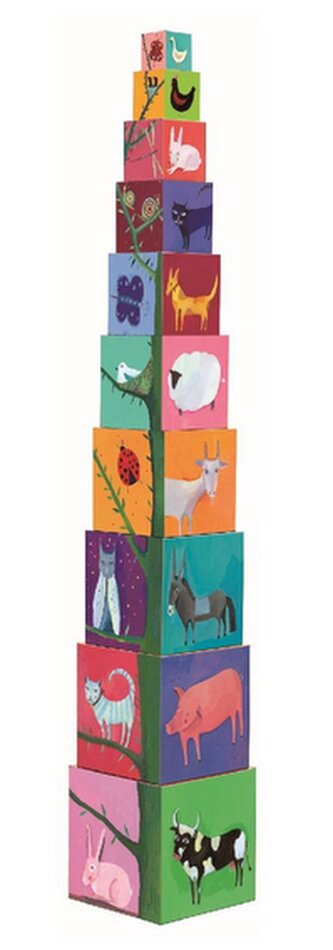 DJECO Krabičková věž Příroda a zvířátka