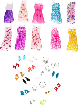 KIK Sada oblečení pro panenky 43ks