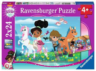 RAVENSBURGER Puzzle Nella princezna rytířů 2x24 dílků