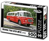 RETRO-AUTA Puzzle BUS č.6 Škoda 706 RTO MTZ (1970) 500 dílků