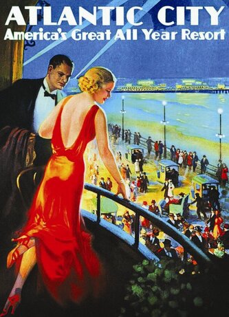 EUROGRAPHICS Puzzle Plakát: Atlantic City 1000 dílků
