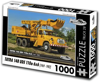 RETRO-AUTA Puzzle TRUCK č.28 Tatra 148 UDS 110a 6x6 (1969-1982) 1000 dílků